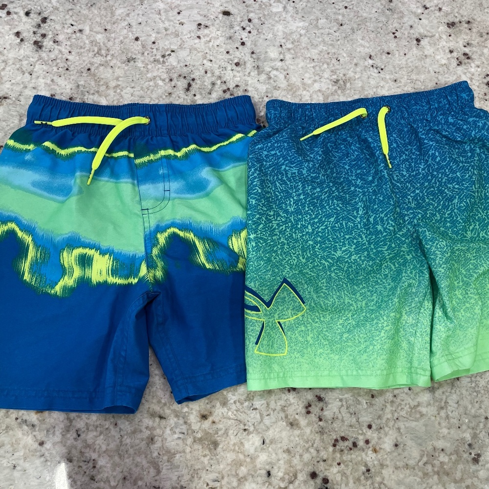 Under Armour Boys Swim Trunks VGUC Bundle